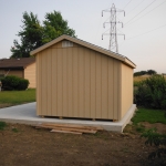 VIew from rear of yard. 10x16 Quaker